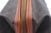 Authentic CELINE Macadam Blason Pattern Clutch Hand Bag PVC Leather Brown 6421J