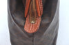 Authentic CELINE Macadam Blason Pattern Clutch Hand Bag PVC Leather Brown 6421J