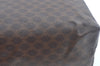 Authentic CELINE Macadam Blason Pattern Clutch Hand Bag PVC Leather Brown 6421J