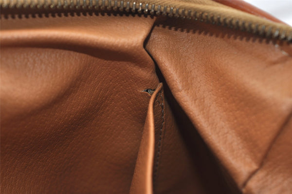 Authentic CELINE Macadam Blason Pattern Clutch Hand Bag PVC Leather Brown 6421J