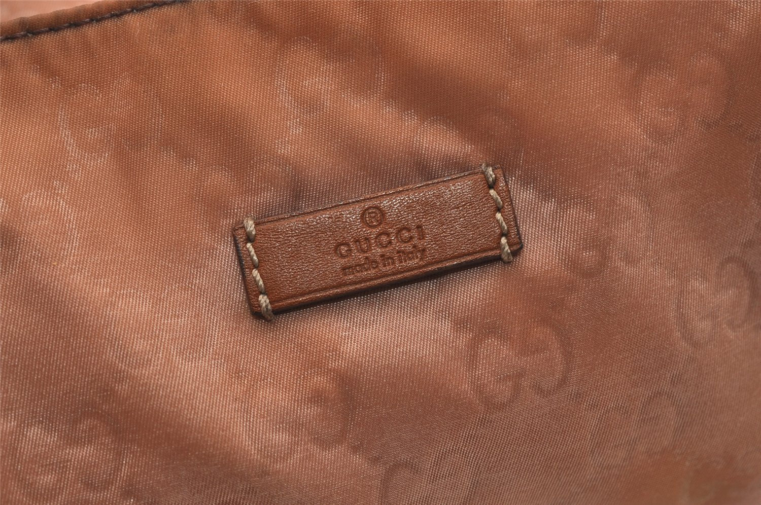 Authentic GUCCI Shoulder Tote Bag GG Nylon Leather 295252 Pink Beige 6422J