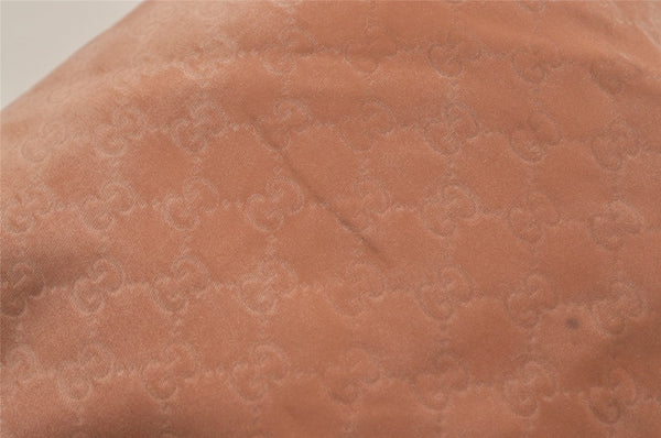 Authentic GUCCI Shoulder Tote Bag GG Nylon Leather 295252 Pink Beige 6422J