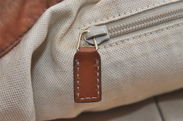 Authentic GUCCI Shoulder Tote Bag GG Nylon Leather 295252 Pink Beige 6422J