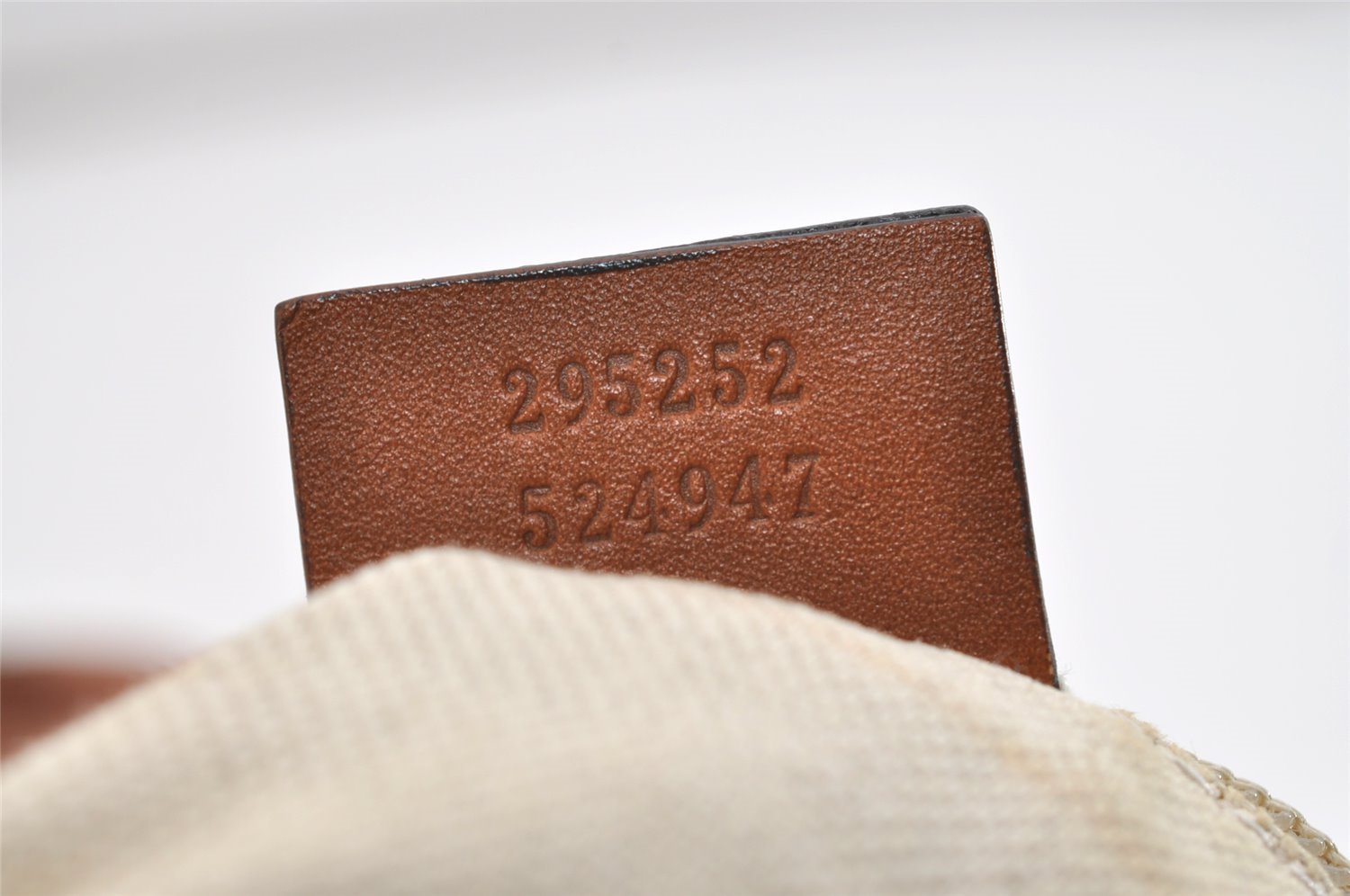 Authentic GUCCI Shoulder Tote Bag GG Nylon Leather 295252 Pink Beige 6422J