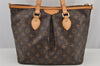 Authentic Louis Vuitton Monogram Palermo PM Shoulder Tote Bag M40145 LV 6424J