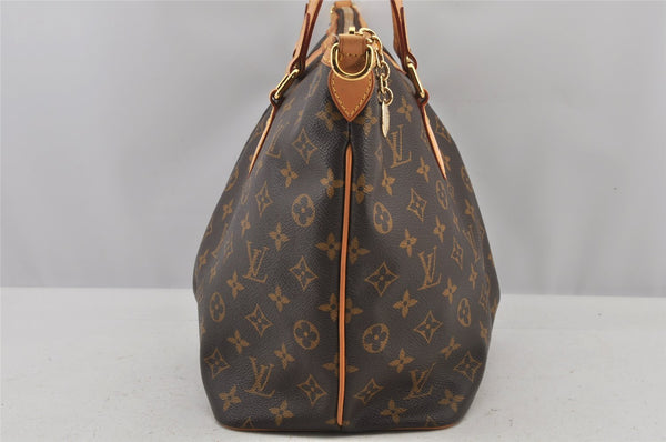 Authentic Louis Vuitton Monogram Palermo PM Shoulder Tote Bag M40145 LV 6424J