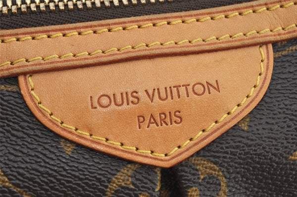 Authentic Louis Vuitton Monogram Palermo PM Shoulder Tote Bag M40145 LV 6424J