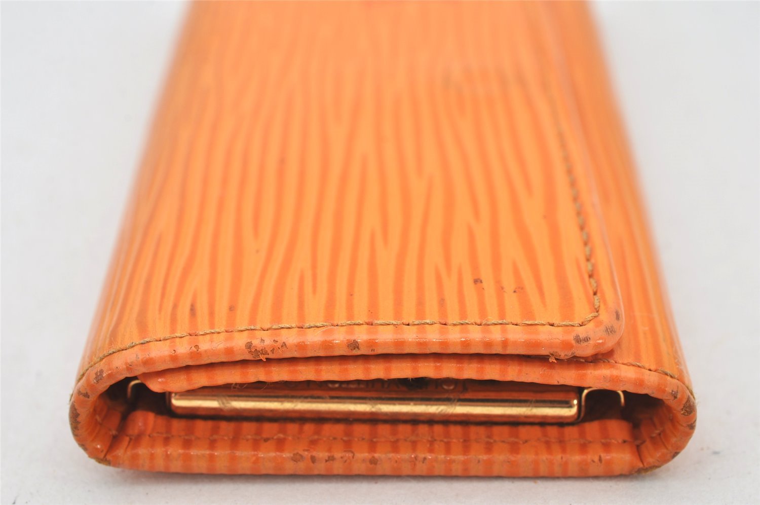 Authentic Louis Vuitton Epi Multicles 4 Key Case Orange M6382H LV 6425K