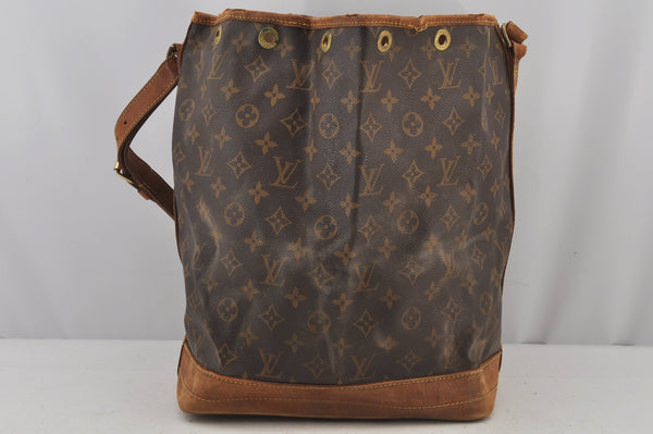 Authentic Louis Vuitton Monogram Noe Shoulder Drawstring Bag M42224 LV 6427J