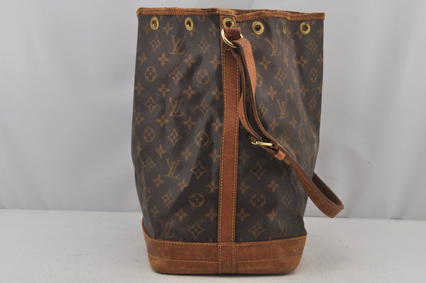 Authentic Louis Vuitton Monogram Noe Shoulder Drawstring Bag M42224 LV 6427J