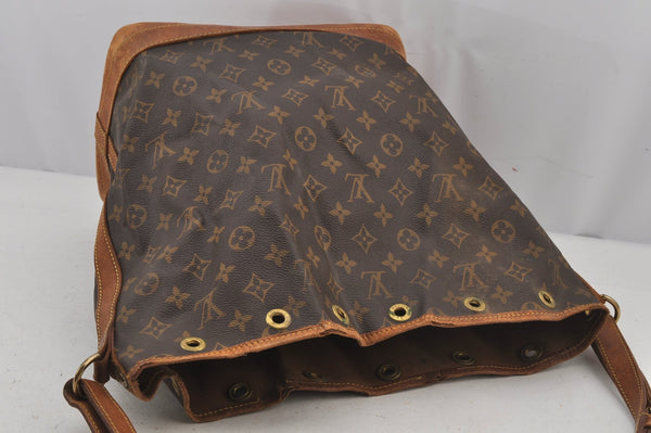Authentic Louis Vuitton Monogram Noe Shoulder Drawstring Bag M42224 LV 6427J