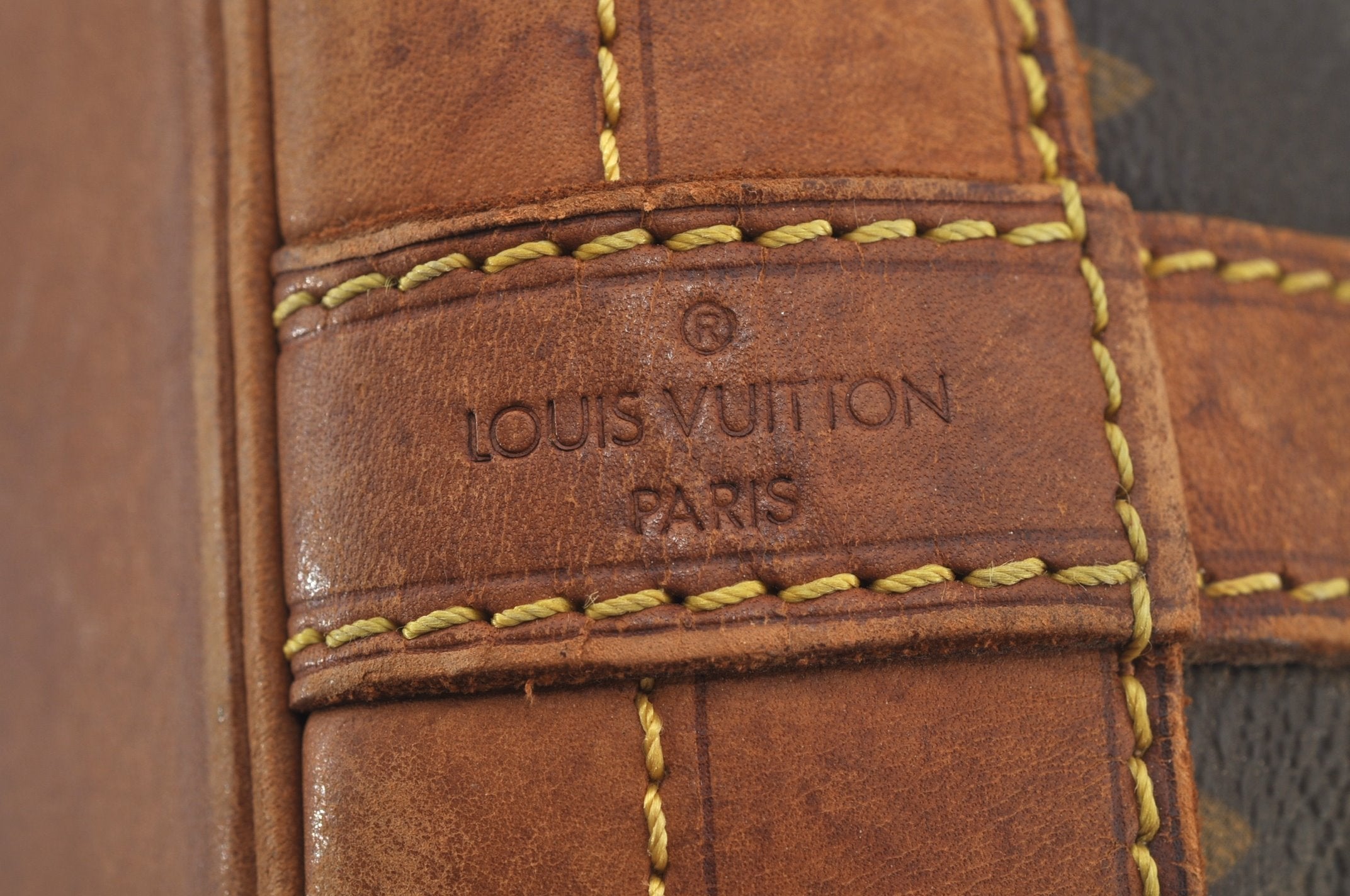 Authentic Louis Vuitton Monogram Noe Shoulder Drawstring Bag M42224 LV 6427J