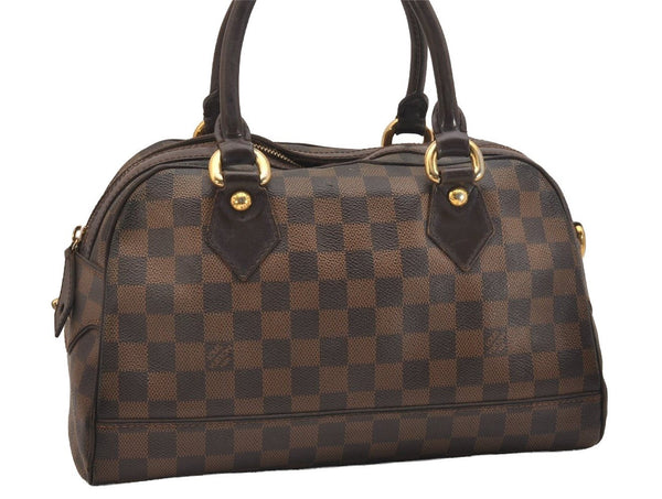 Authentic Louis Vuitton Damier Duomo Hand Boston Bag Purse N60008 LV 6428J