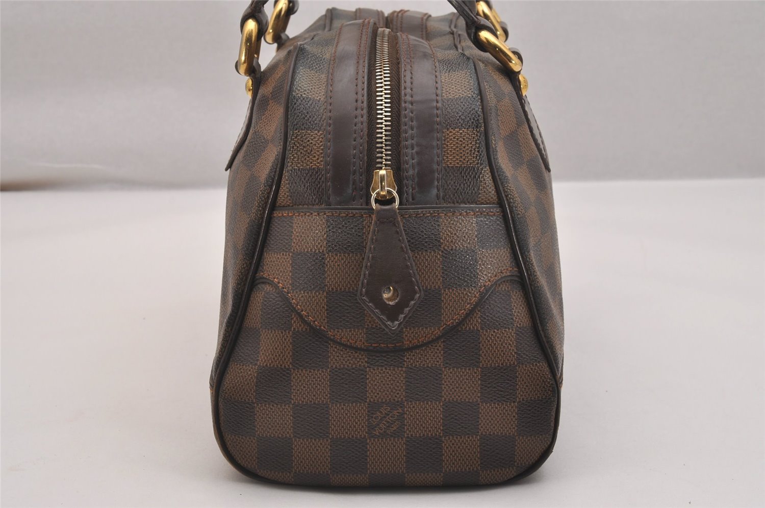 Authentic Louis Vuitton Damier Duomo Hand Boston Bag Purse N60008 LV 6428J