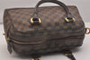 Authentic Louis Vuitton Damier Duomo Hand Boston Bag Purse N60008 LV 6428J