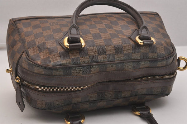 Authentic Louis Vuitton Damier Duomo Hand Boston Bag Purse N60008 LV 6428J