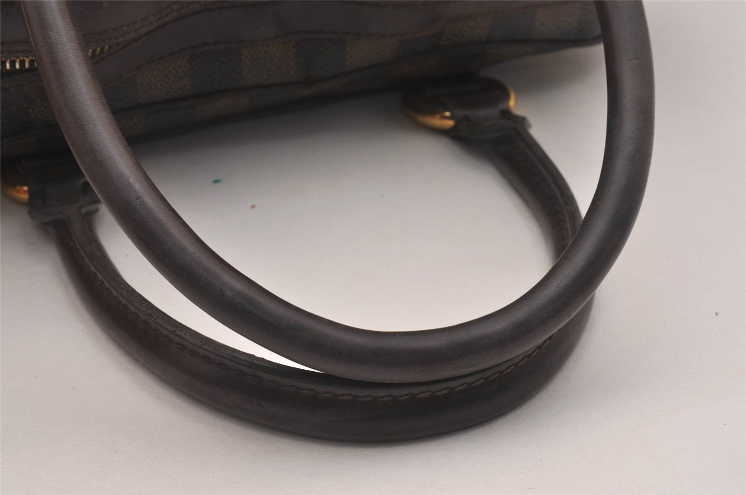 Authentic Louis Vuitton Damier Duomo Hand Boston Bag Purse N60008 LV 6428J