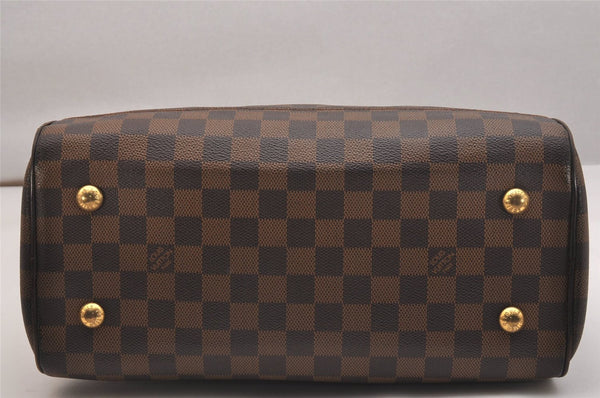 Authentic Louis Vuitton Damier Duomo Hand Boston Bag Purse N60008 LV 6428J