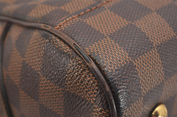 Authentic Louis Vuitton Damier Duomo Hand Boston Bag Purse N60008 LV 6428J