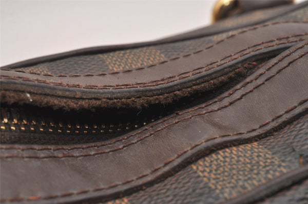 Authentic Louis Vuitton Damier Duomo Hand Boston Bag Purse N60008 LV 6428J