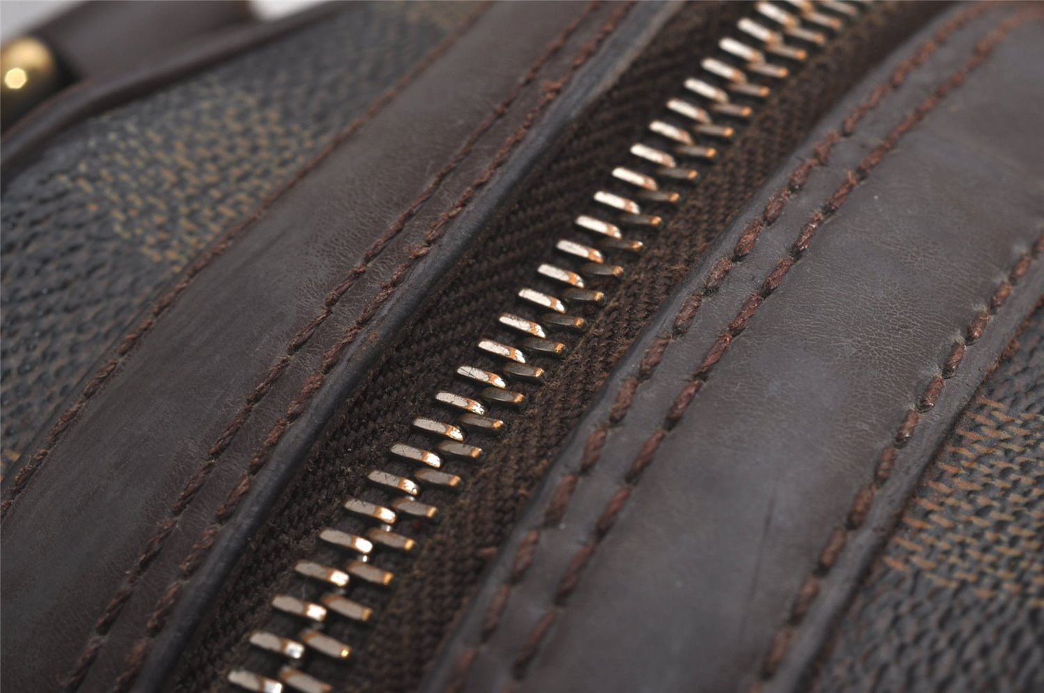 Authentic Louis Vuitton Damier Duomo Hand Boston Bag Purse N60008 LV 6428J