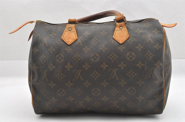 Authentic Louis Vuitton Monogram Speedy 30 Hand Boston Bag M41526 Junk 6429J