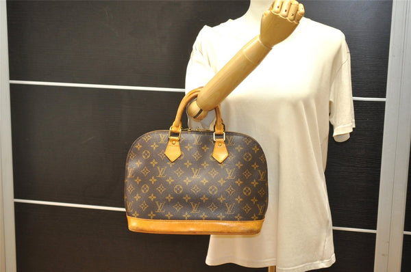 Authentic Louis Vuitton Monogram Alma Hand Bag Purse M51130 LV 6429K