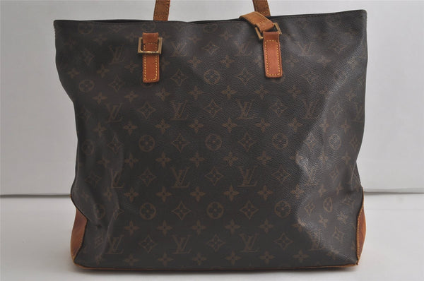 Authentic Louis Vuitton Monogram Cabas Mezzo Shoulder Tote Bag M51151 Junk 6430K