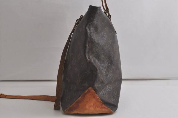 Authentic Louis Vuitton Monogram Cabas Mezzo Shoulder Tote Bag M51151 Junk 6430K