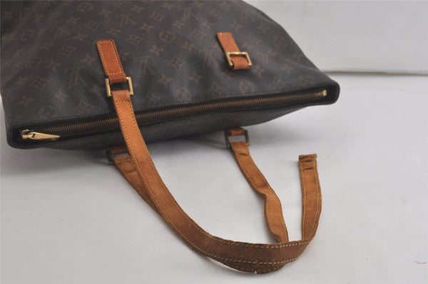 Authentic Louis Vuitton Monogram Cabas Mezzo Shoulder Tote Bag M51151 Junk 6430K