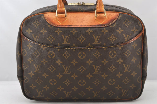 Authentic Louis Vuitton Monogram Deauville Hand Bag M47270 LV 6431K