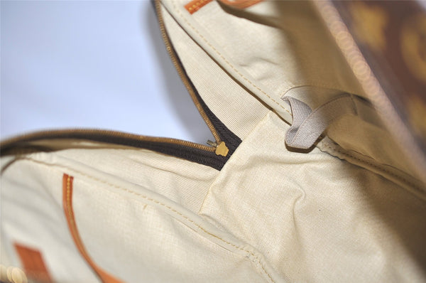 Authentic Louis Vuitton Monogram Deauville Hand Bag M47270 LV 6431K