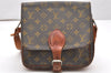 Authentic Louis Vuitton Monogram Cartouchiere MM Shoulder Bag Old Model 6432K