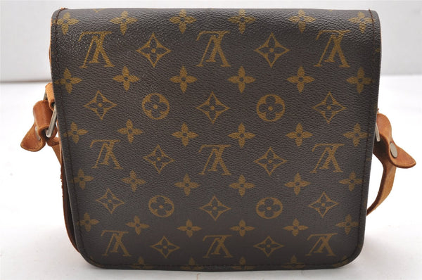 Authentic Louis Vuitton Monogram Cartouchiere MM Shoulder Bag Old Model 6432K