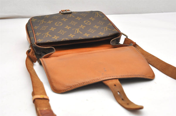 Authentic Louis Vuitton Monogram Cartouchiere MM Shoulder Bag Old Model 6432K