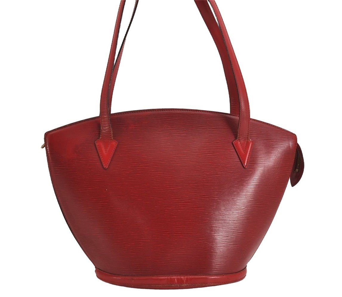 Auth Louis Vuitton Epi Saint Jacques Shopping Shoulder Bag Red M52267 LV 6433J