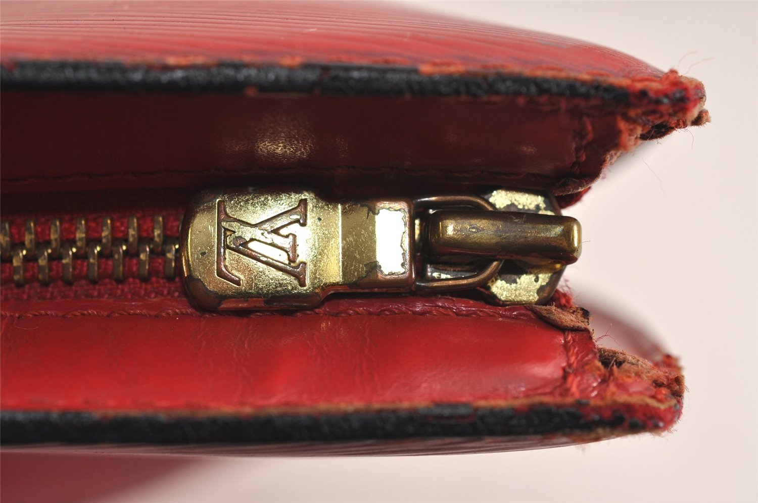 Auth Louis Vuitton Epi Saint Jacques Shopping Shoulder Bag Red M52267 LV 6433J