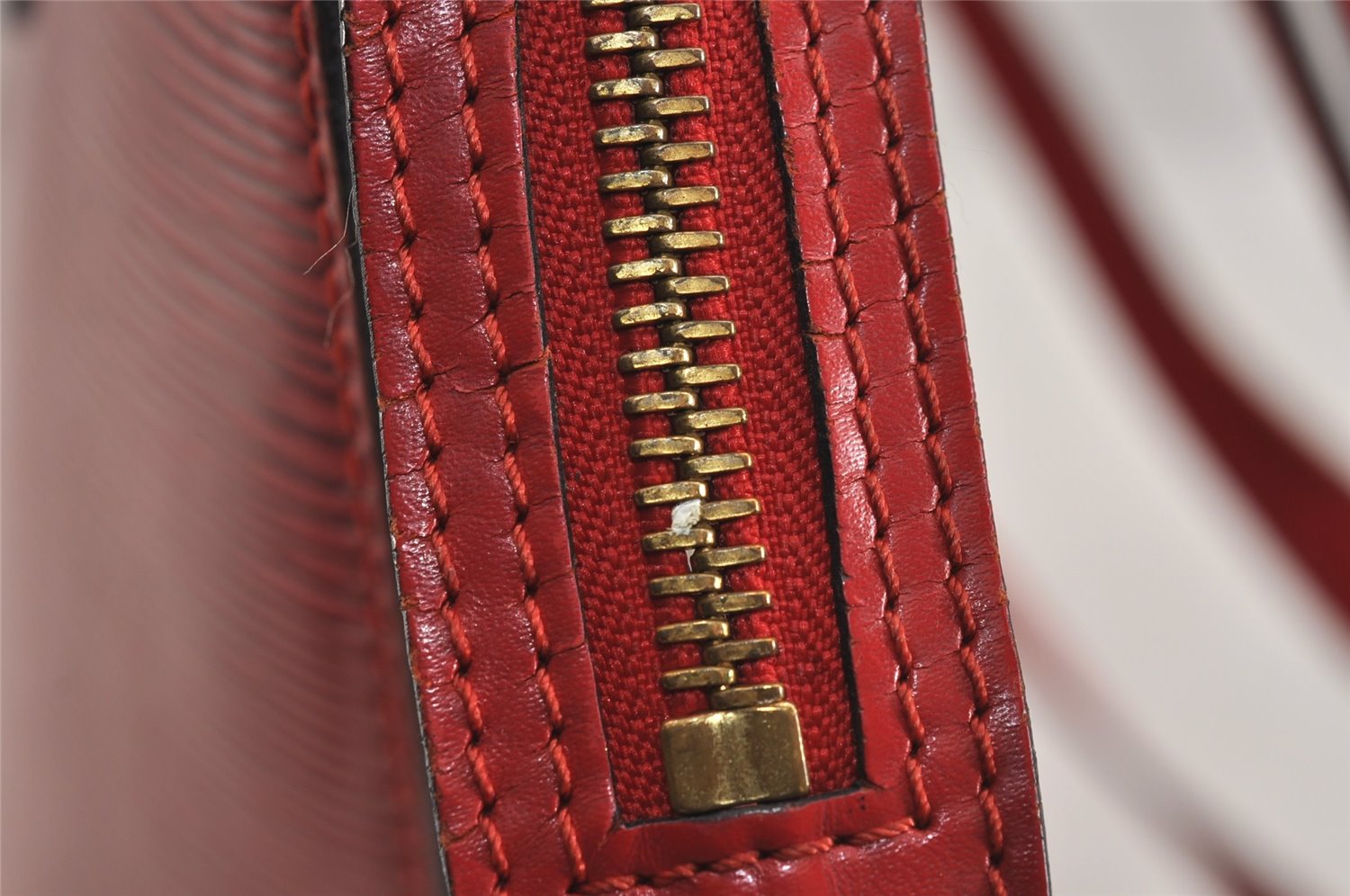 Auth Louis Vuitton Epi Saint Jacques Shopping Shoulder Bag Red M52267 LV 6433J