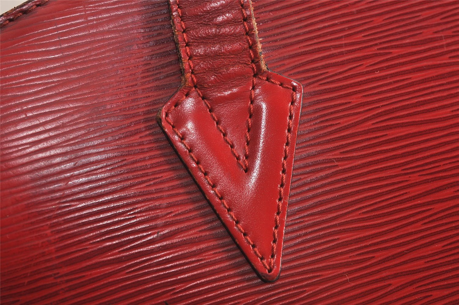 Auth Louis Vuitton Epi Saint Jacques Shopping Shoulder Bag Red M52267 LV 6433J