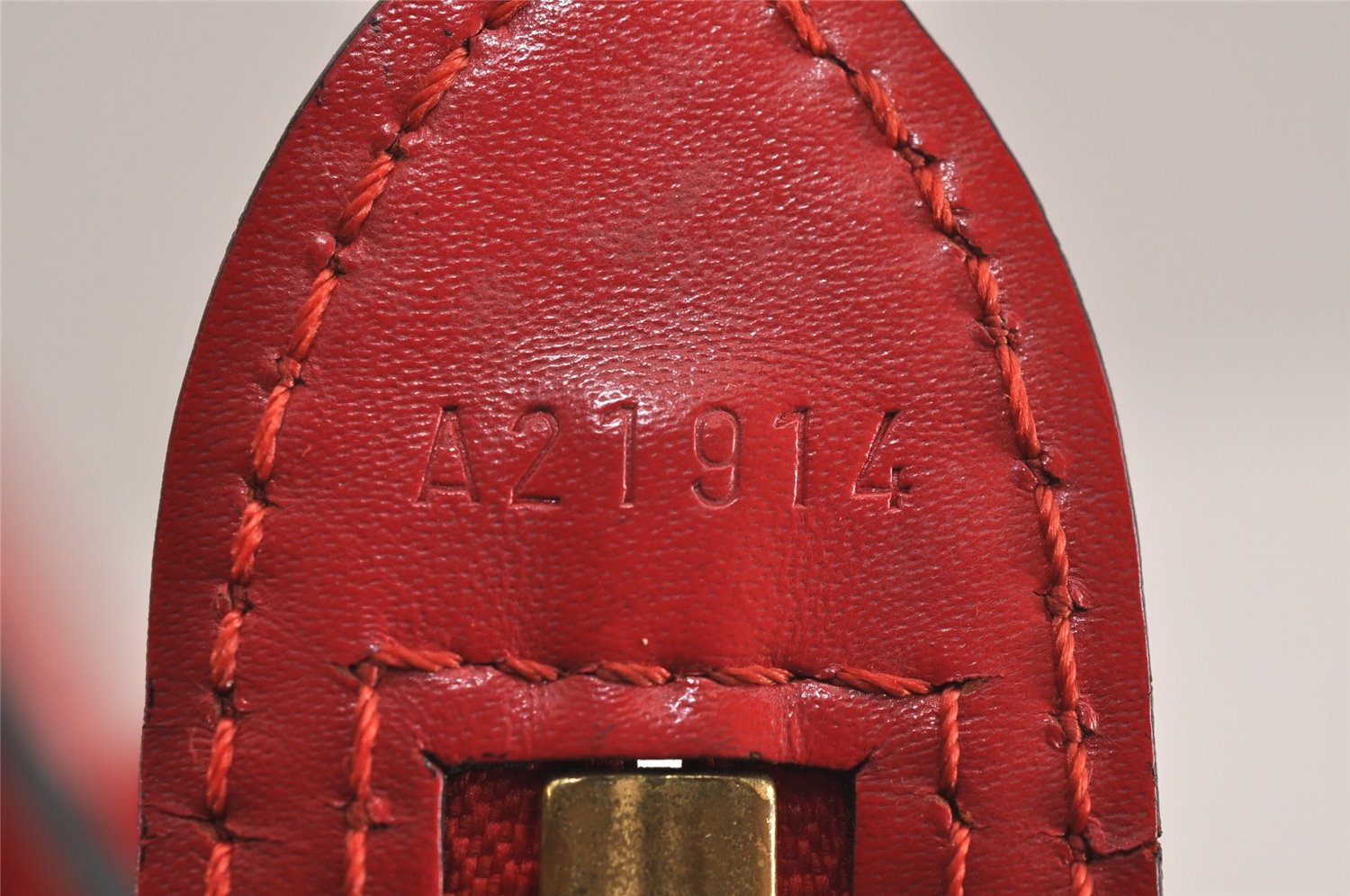 Auth Louis Vuitton Epi Saint Jacques Shopping Shoulder Bag Red M52267 LV 6433J