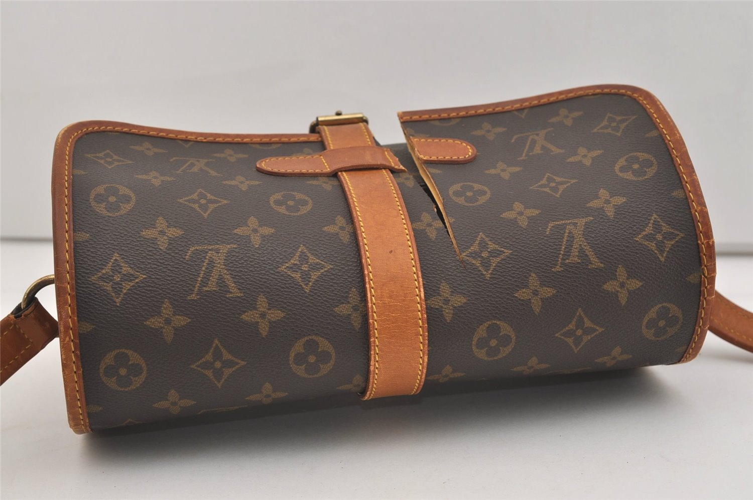 Authentic Louis Vuitton Monogram Marne Shoulder Cross Bag M51369 LV Junk 6434J