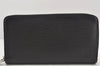 Authentic Louis Vuitton Epi Zippy Long Wallet Purse Black M60072 LV 6435K