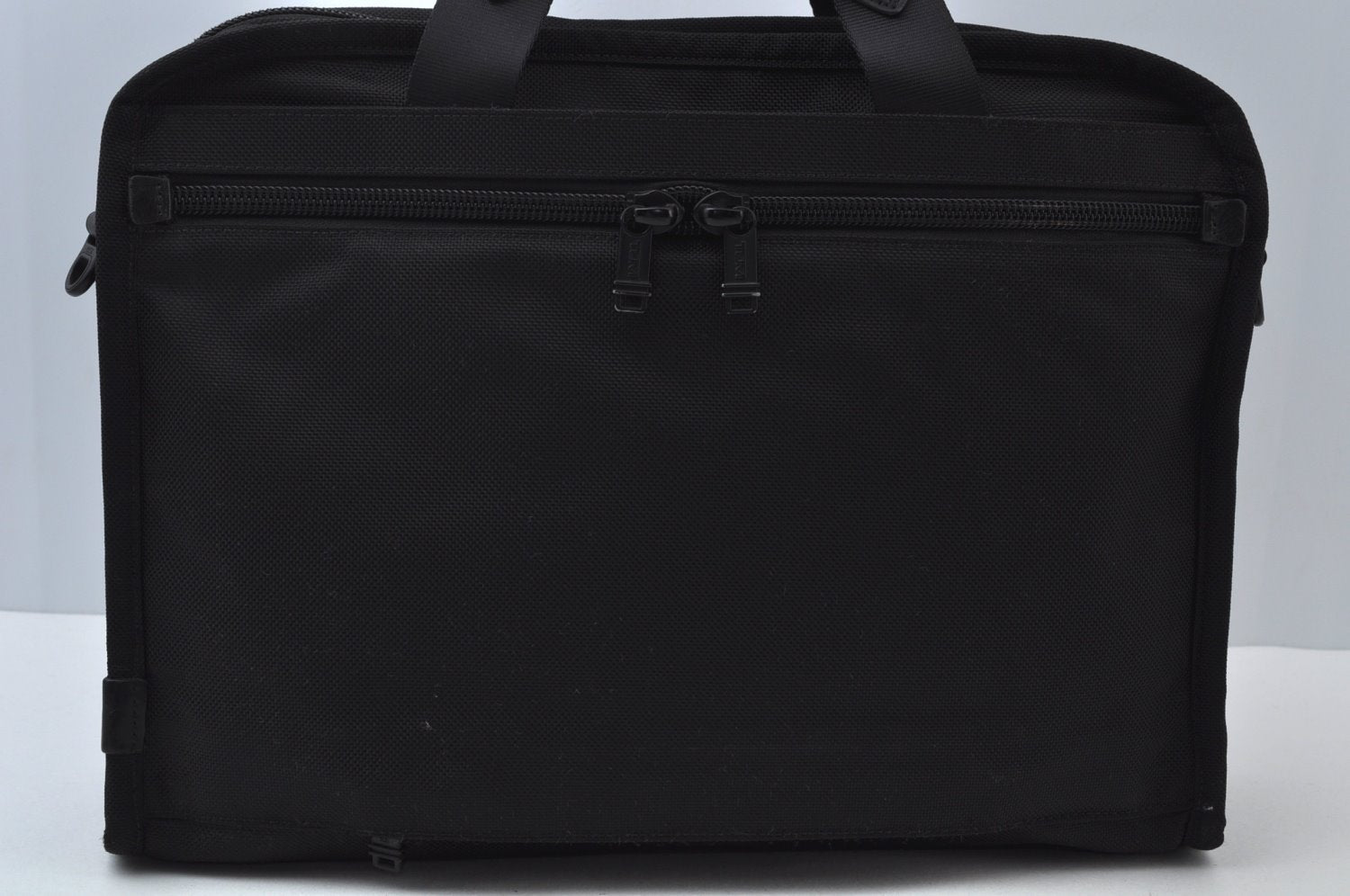 Authentic TUMI 2Way Shoulder Briefcase Business Bag Canvas Leather Black 6436J