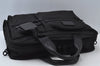 Authentic TUMI 2Way Shoulder Briefcase Business Bag Canvas Leather Black 6436J