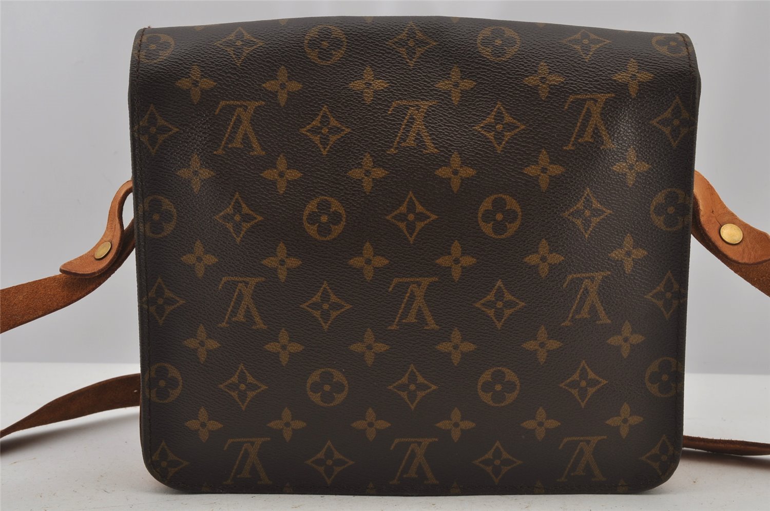 Authentic Louis Vuitton Monogram Cartouchiere GM M51252 Shoulder Cross Bag 6438J