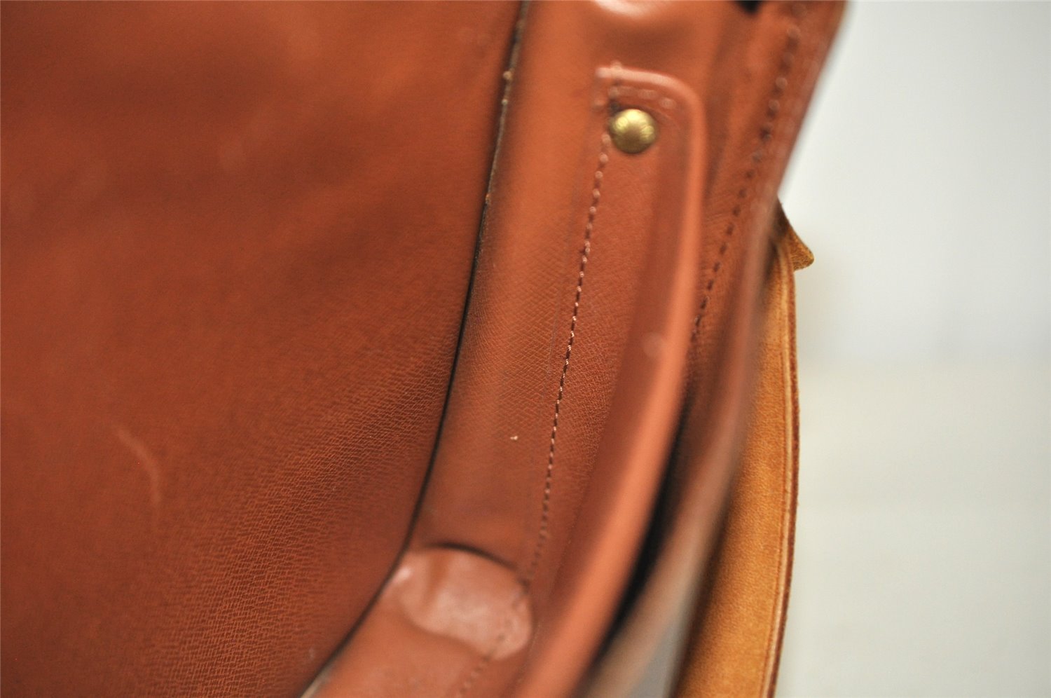 Authentic Louis Vuitton Monogram Cartouchiere GM M51252 Shoulder Cross Bag 6438J