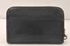 Authentic Louis Vuitton Taiga Baikal Clutch Bag Black M30182 LV 6440K