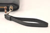 Authentic Louis Vuitton Taiga Baikal Clutch Bag Black M30182 LV 6440K