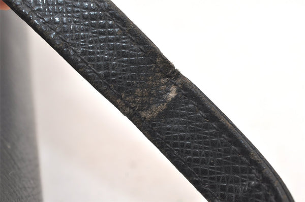 Authentic Louis Vuitton Taiga Baikal Clutch Bag Black M30182 LV 6440K