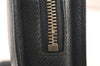 Authentic Louis Vuitton Taiga Baikal Clutch Bag Black M30182 LV 6440K